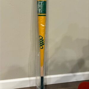 Yellow and Green Baseball Bat